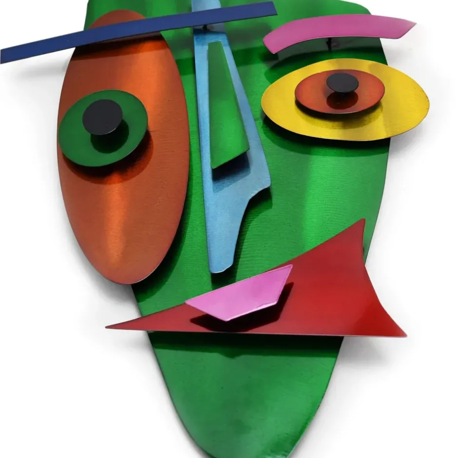 Statues & Sculptures Table Top|Abstract^Evolving Visage 59cm Abstract Metal Indoor Sculpture