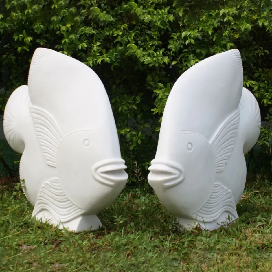 Statues & Sculptures Sealife^Fish Marble Resin Garden Ornaments