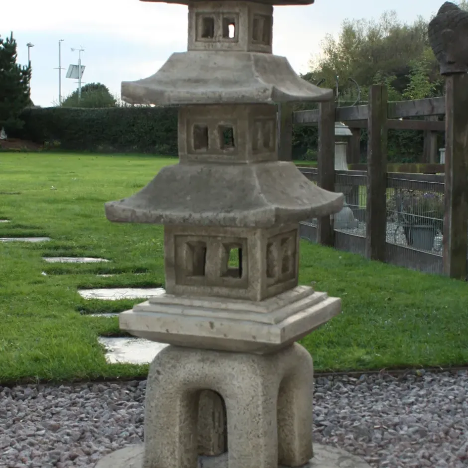 Statues & Sculptures Pagodas^Five Piece Japanese Pagoda Lantern Stone Garden Ornament