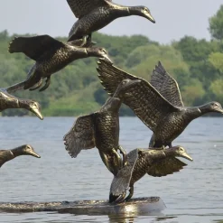 Statues & Sculptures Ducks^Flight of Ducks Life-Size Bronze Metal Garden Statue