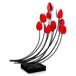 Statues & Sculptures Table Top|Contemporary^Floral Symphony 74cm Metal Indoor Sculpture