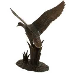 Statues & Sculptures Ducks^Flying Duck Bronze Metal Garden Ornament