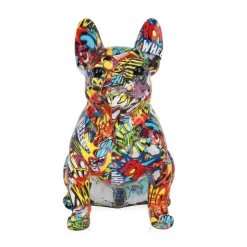 Statues & Sculptures Table Top|Animals^French Bulldog 30cm Comic Art Resin Indoor Sculpture