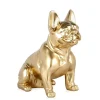 Statues & Sculptures Table Top|Floor Standing^French Bulldog 40cm Gold Resin Indoor Sculpture