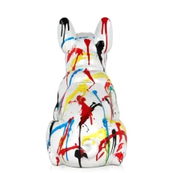 Statues & Sculptures Table Top|Floor Standing^French Bulldog 40cm Multicolour Resin Indoor Sculpture