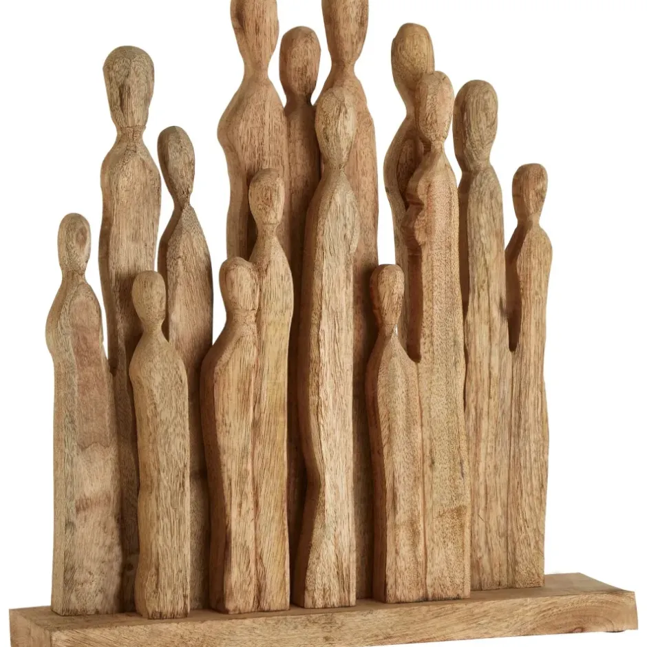 Statues & Sculptures Table Top|Abstract^Fusion of Souls 49cm Wood Indoor Sculpture