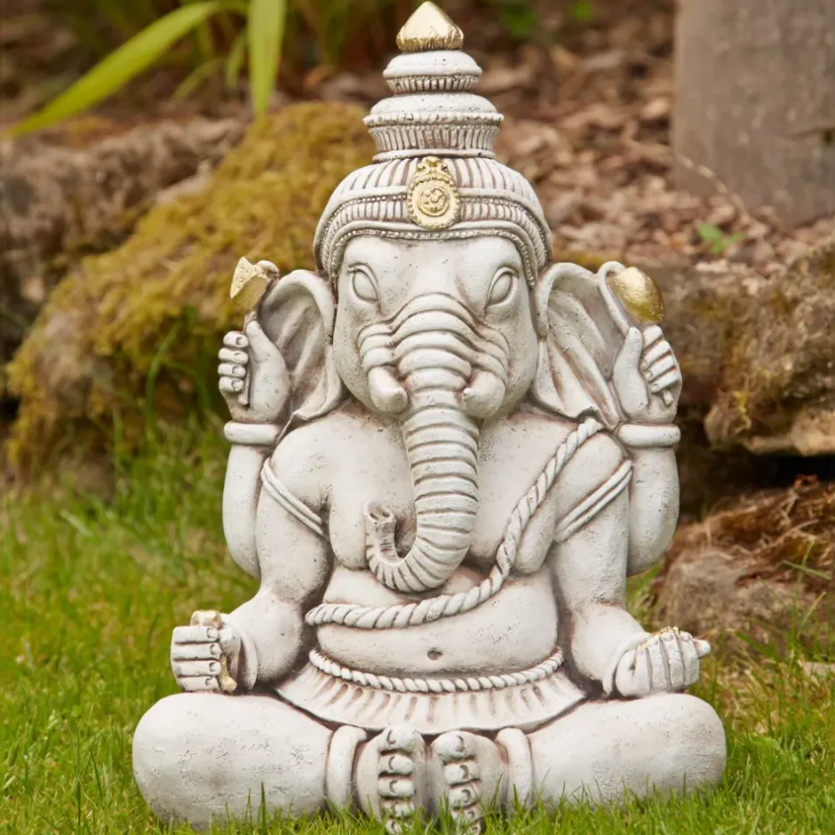 Statues & Sculptures Buddha^Ganesh Buddha Stone Garden Ornament