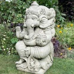 Statues & Sculptures Buddha^Ganesh Stone Garden Statue