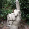 Statues & Sculptures Modern^Giant Hand Pointing Up Stone Garden Statue