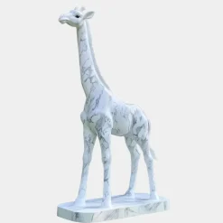 Statues & Sculptures Wildlife|Modern^Gigantic Giraffe 350cm White Marble Garden Statue v6