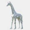 Statues & Sculptures Wildlife|Modern^Gigantic Giraffe 350cm White Marble Garden Statue v1