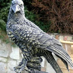 Statues & Sculptures Eagles^Golden Eagle Bronze Metal Garden Statue