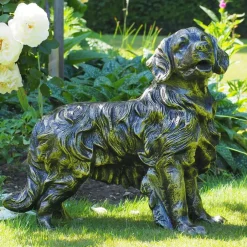 Statues & Sculptures Dogs^Golden Retriever Dog Bronze Metal Garden Statue