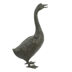 Statues & Sculptures Goose^Goose 66cm Bronze Metal Garden Ornament