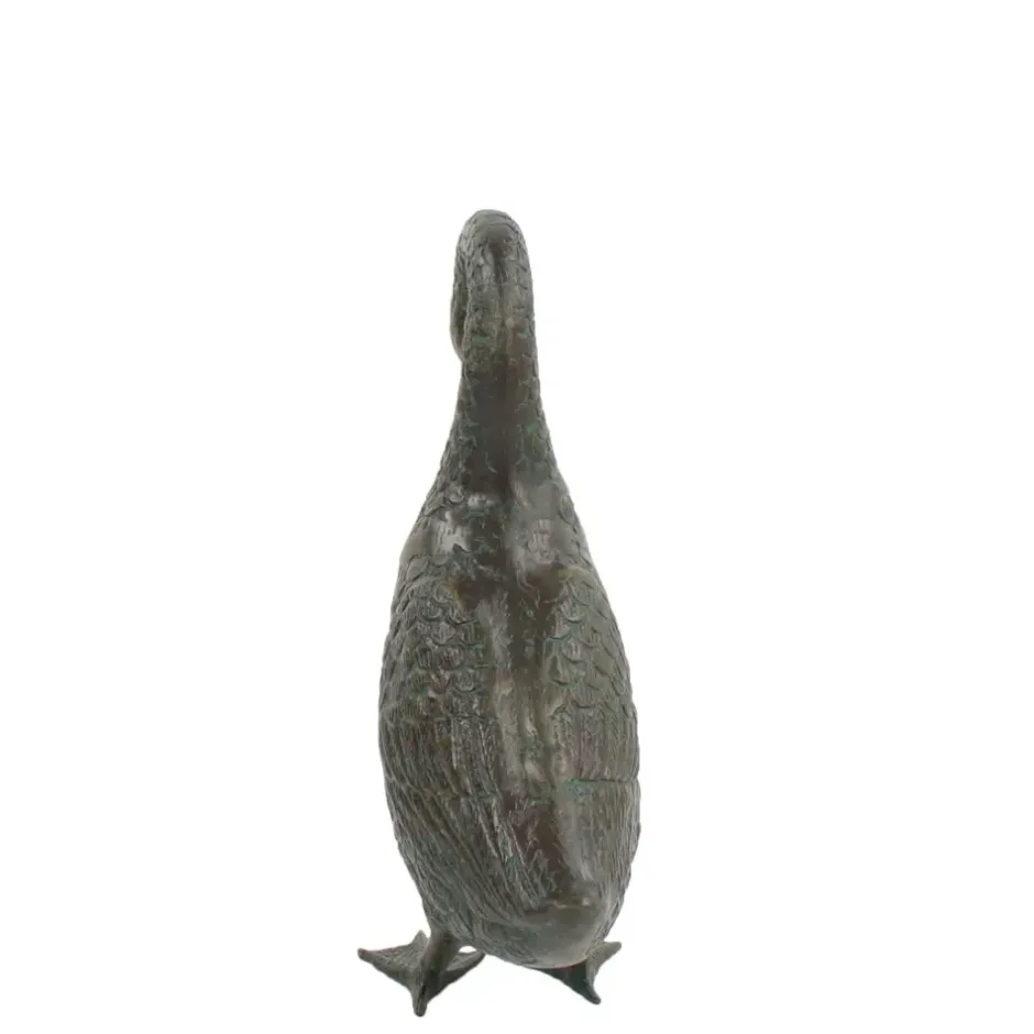 Statues & Sculptures Goose^Goose 55cm Bronze Metal Garden Ornament