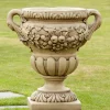 Statues & Sculptures Large|Round^Gordes Vase Stone Garden Planter