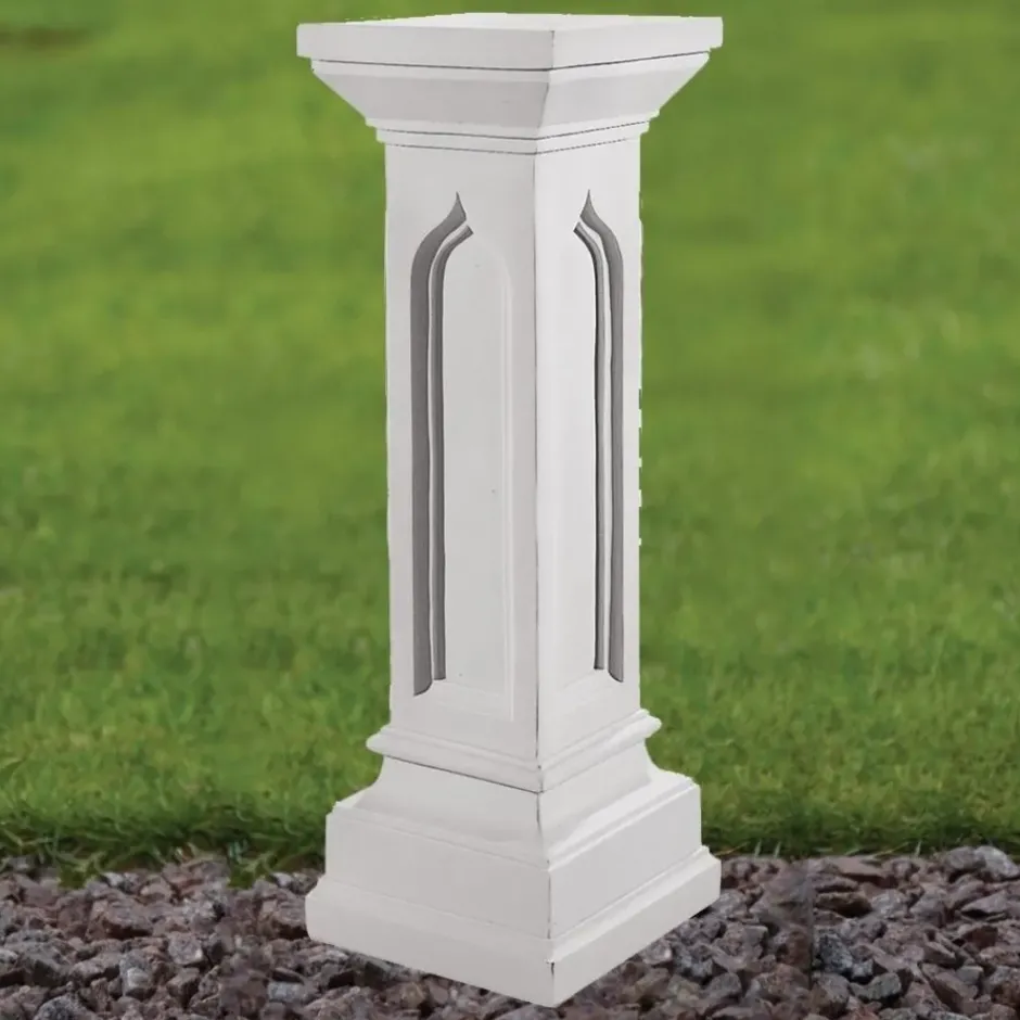 Statues & Sculptures Plinths & Pedestals^Gothic 69cm Marble Resin Garden Pedestal