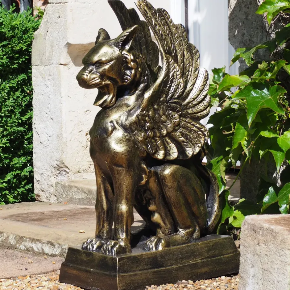 Statues & Sculptures Griffins^Gothic Griffin Bronze Metal Garden Statue