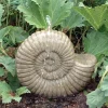 Statues & Sculptures Water Features^Grand Ammonite Fossil Stone Garden Water Feature