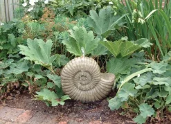 Statues & Sculptures Water Features^Grand Ammonite Fossil Stone Garden Water Feature