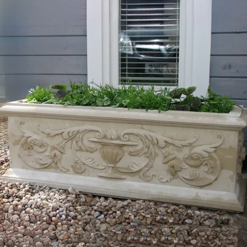 Statues & Sculptures Troughs|Large^Grand Athena Trough Stone Garden Planter