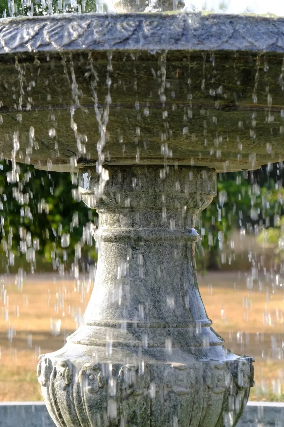 Statues & Sculptures Water Features^Grand Double Tier 4m Emerald Marble Stone Water Fountain Feature
