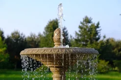 Statues & Sculptures Water Features^Grand Double Tier 4m Sandstone Stone Water Fountain Feature