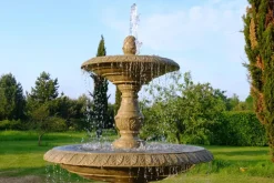 Statues & Sculptures Water Features^Grand Double Tier 4m Sandstone Stone Water Fountain Feature