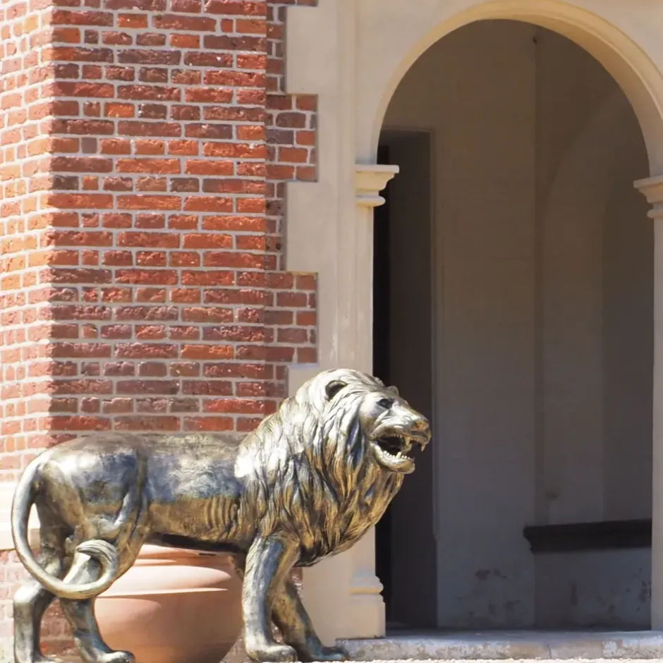 Statues & Sculptures Wildlife|Lions^Grand Lions Bronze Metal Garden Statues