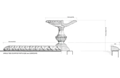 Statues & Sculptures Water Features^Grand Single Tier 4m Emerald Marble Stone Water Fountain Feature