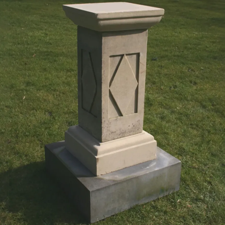 Statues & Sculptures Plinths & Pedestals|Garden Sundials^Grand Square 81cm Stone Sundial Pedestal