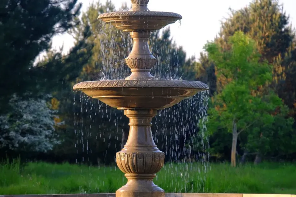 Statues & Sculptures Water Features^Grand Triple Tier 4m Sandstone Stone Water Fountain Feature