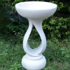 Statues & Sculptures Bird Baths^Grasmere Contemporary Marble Resin Garden Birdbath