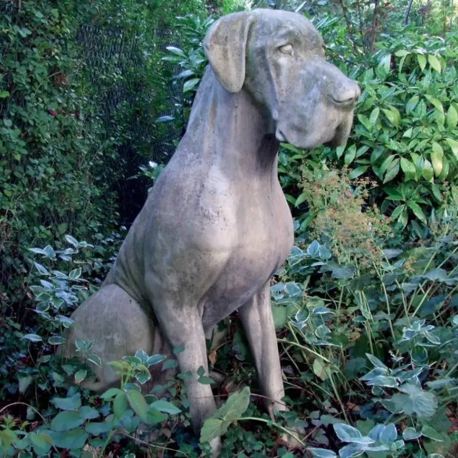 Statues & Sculptures Dogs^Great Dane Male Dog Stone Garden Statue