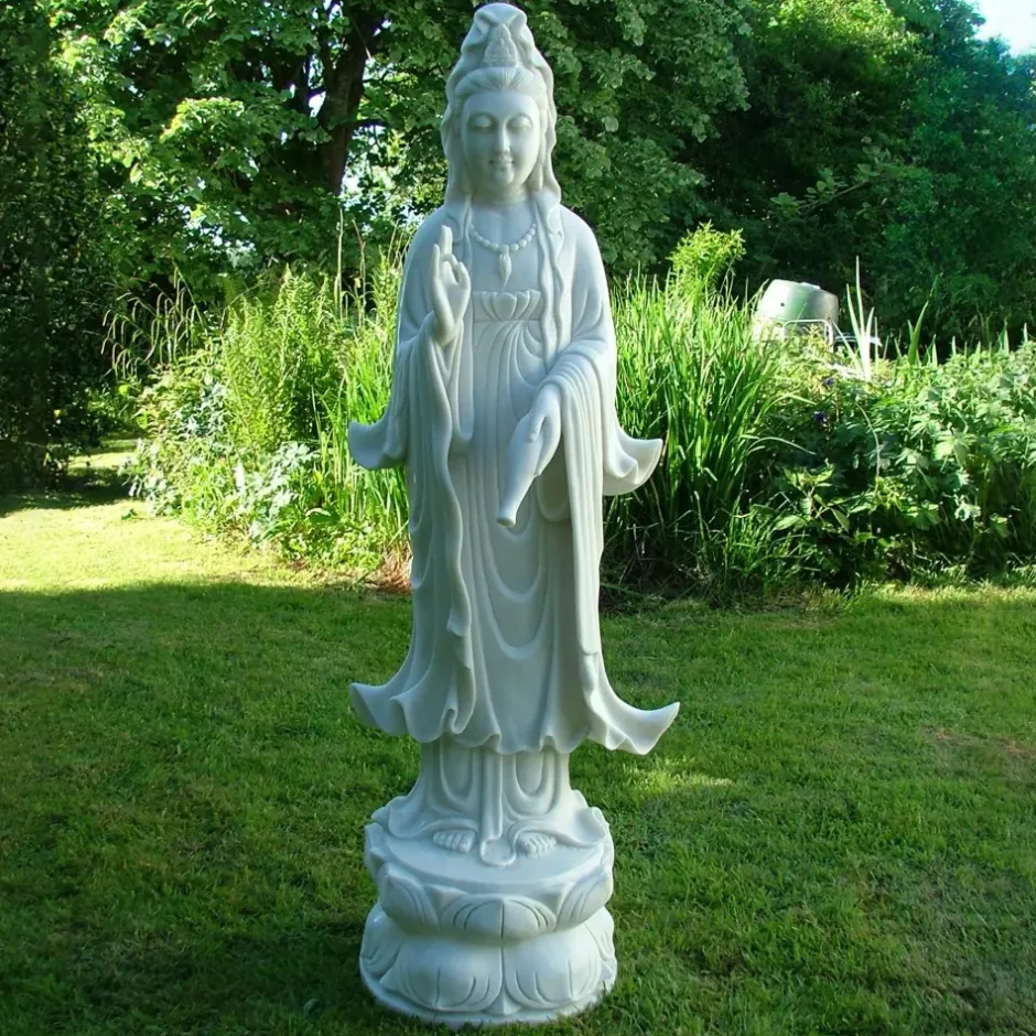 Statues & Sculptures Buddha^Guanyin Bodhisattva 120cm Marble Resin Garden Statue