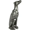 Statues & Sculptures Floor Standing|Animals^Guardian Greyhound 81cm Anthracite Resin Indoor Sculpture