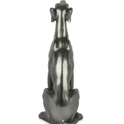 Statues & Sculptures Floor Standing|Animals^Guardian Greyhound 81cm Anthracite Resin Indoor Sculpture