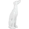Statues & Sculptures Floor Standing|Animals^Guardian Greyhound 81cm White Resin Indoor Sculpture
