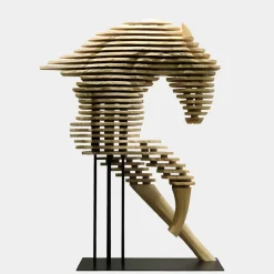 Statues & Sculptures Floor Standing|Abstract^Harmonic Horse 160cm Bronze Metal Garden Sculpture v1