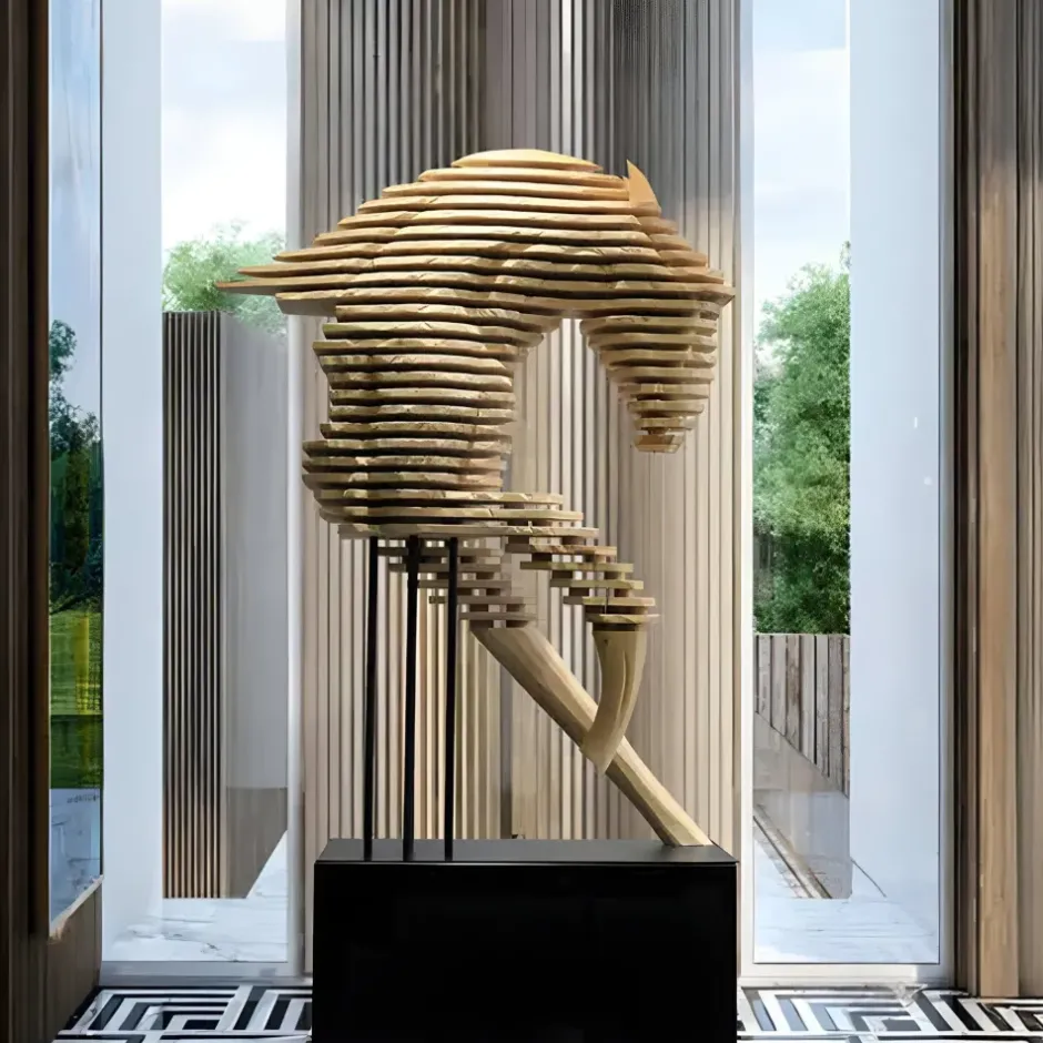 Statues & Sculptures Floor Standing|Abstract^Harmonic Horse 160cm Bronze Metal Garden Sculpture v2