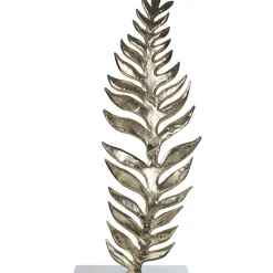 Statues & Sculptures Table Top|Contemporary^Harmonic Leaf 67cm Metal Indoor Sculpture