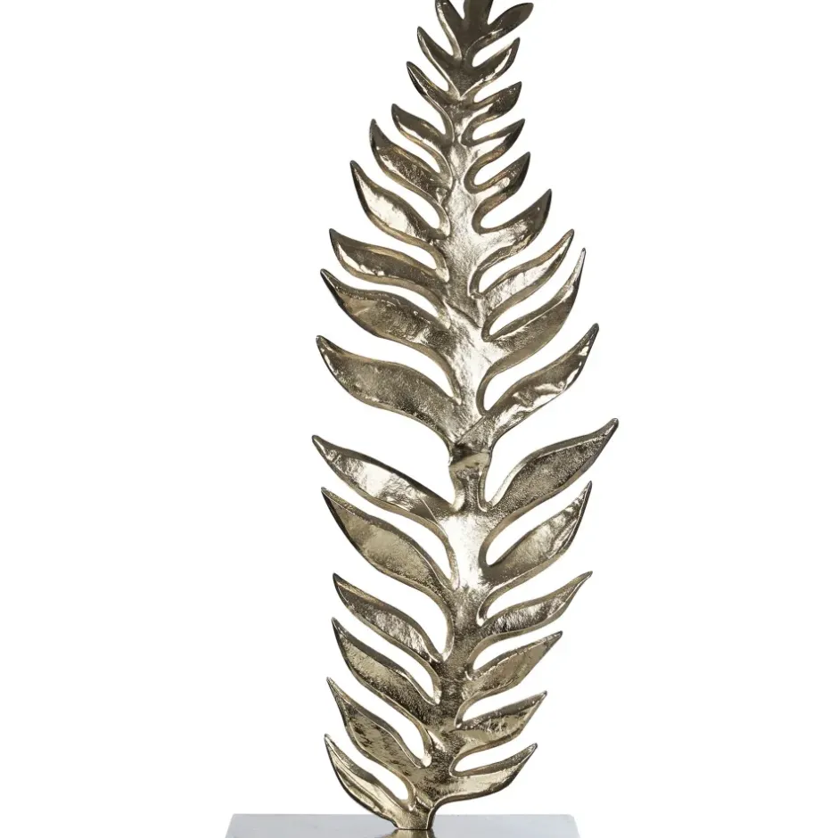 Statues & Sculptures Table Top|Contemporary^Harmonic Leaf 67cm Metal Indoor Sculpture