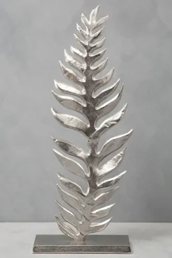 Statues & Sculptures Table Top|Contemporary^Harmonic Leaf 67cm Metal Indoor Sculpture