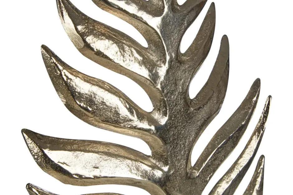 Statues & Sculptures Table Top|Contemporary^Harmonic Leaf 67cm Metal Indoor Sculpture