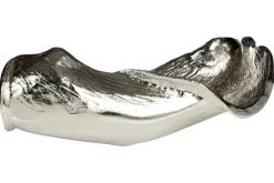 Statues & Sculptures Table Top|Contemporary^Harmonic Leaf 17cm Silver Metal Indoor Sculpture