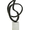 Statues & Sculptures Table Top|Abstract^Harmony in Motion 34cm Black Metal Indoor Sculpture