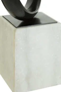 Statues & Sculptures Table Top|Abstract^Harmony in Motion 34cm Black Metal Indoor Sculpture
