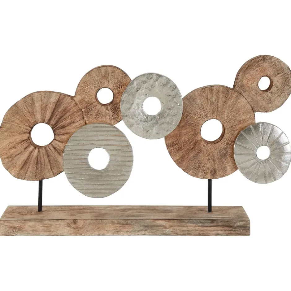 Statues & Sculptures Table Top|Abstract^Hollow Orb 35cm Wood Indoor Sculpture