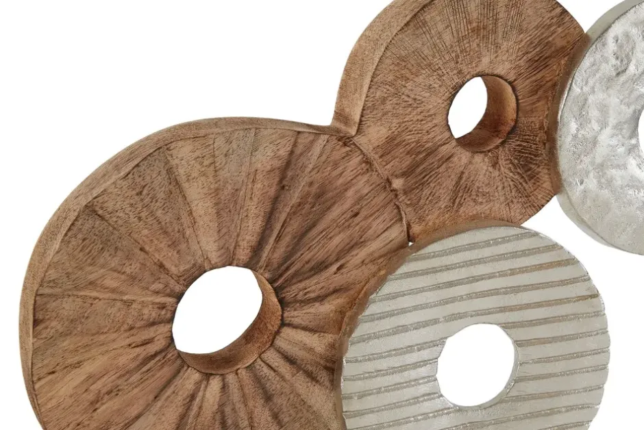 Statues & Sculptures Table Top|Abstract^Hollow Orb 35cm Wood Indoor Sculpture