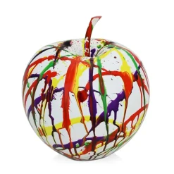 Statues & Sculptures Table Top|Contemporary^Iconic Apple 30cm Multicolour Resin Indoor Sculpture